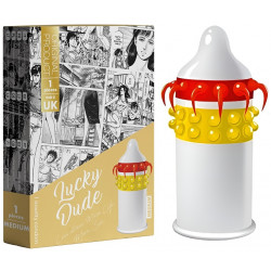 Насадка-презерватив одноразова з еластичними вусиками та кульками EGZO Lucky Dude