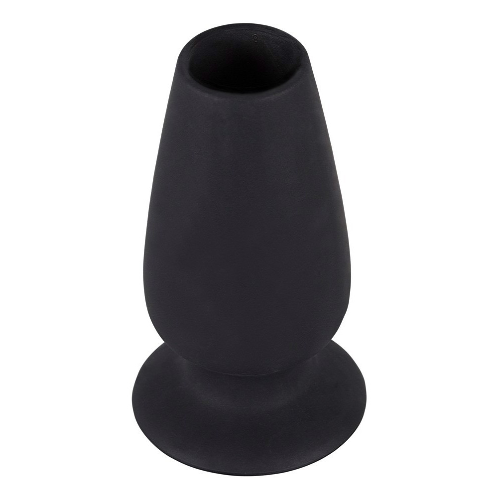 Секс игрушки - Анальная пробка с тоннелем You2Toys, силиконовая, черная, 10 х 5 см, размер M 6