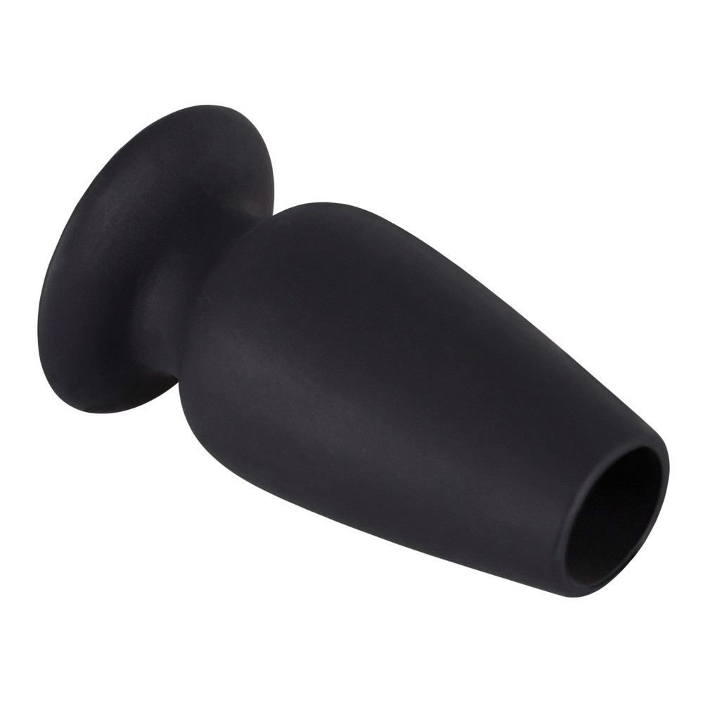 Секс игрушки - Анальная пробка с тоннелем You2Toys, силиконовая, черная, 10 х 5 см, размер M 5