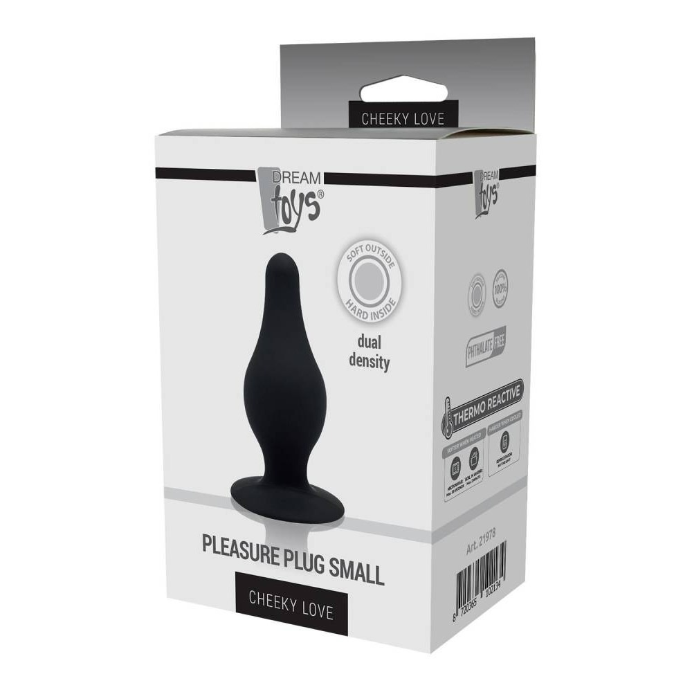 Секс игрушки - Анальный плаг Cheeky Love Dual Density Pleasure черный, 7.2 х 3.4 см, размер S 1