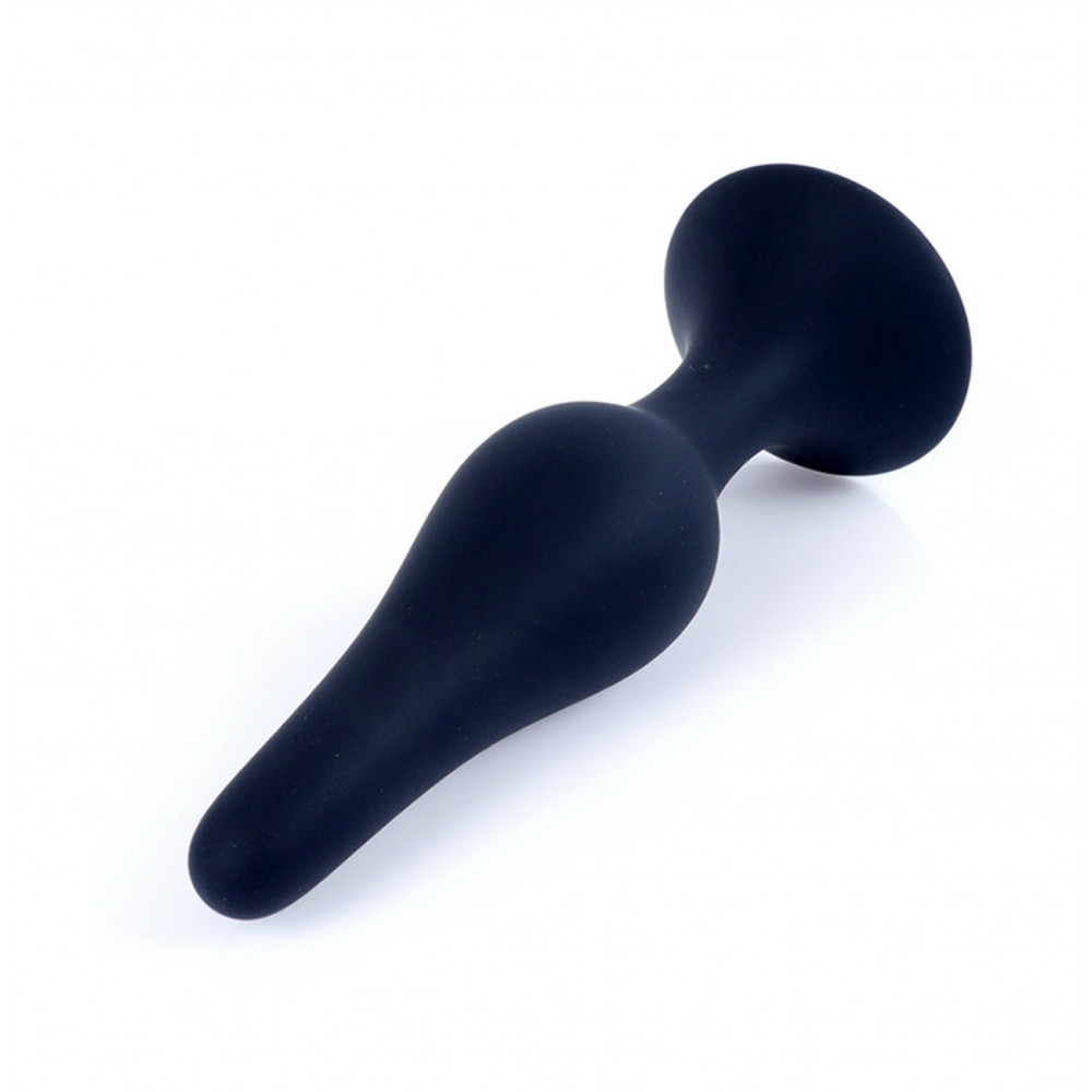 Анальные игрушки - Анальный плаг Silicone Plug Black - Medium, BS6400092 4