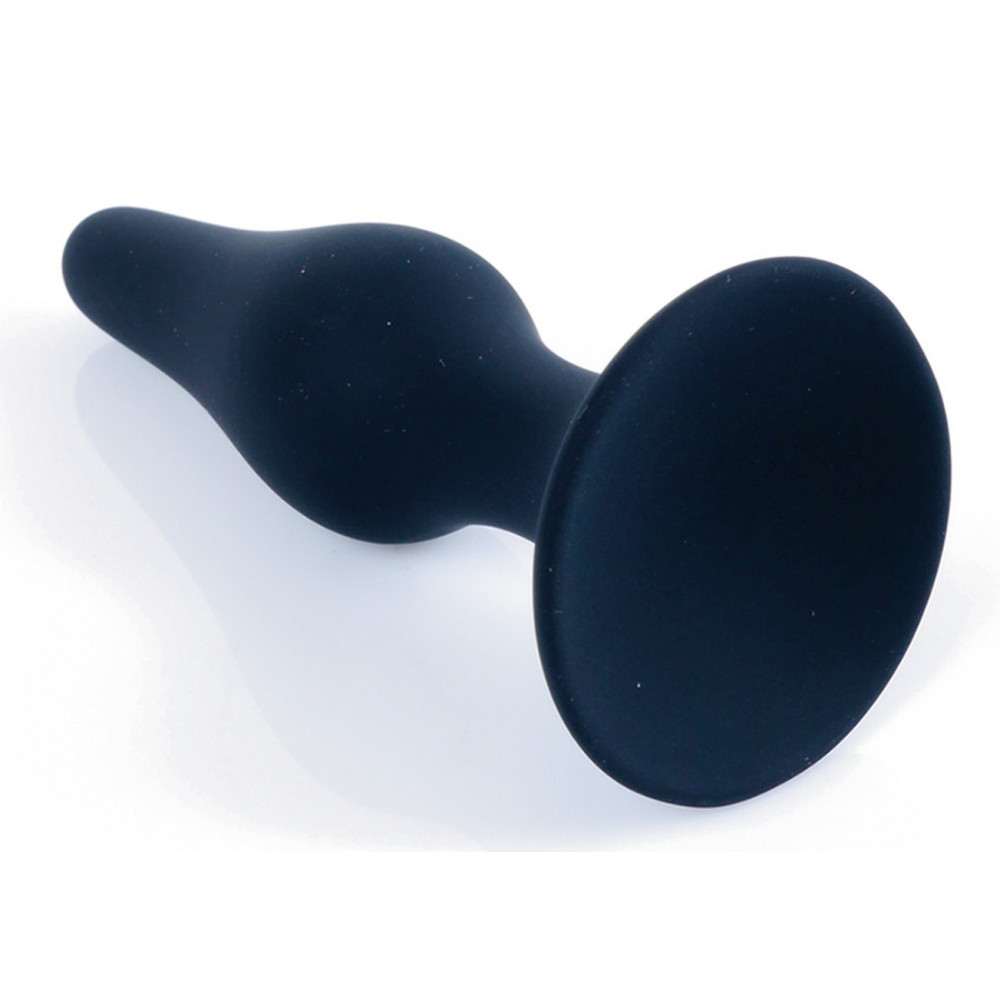 Анальные игрушки - Анальный плаг Silicone Plug Black - Medium, BS6400092 5