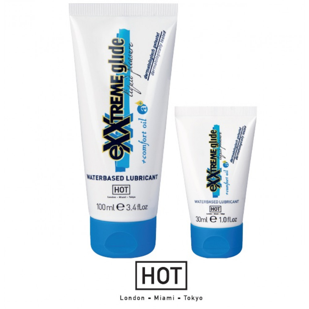 Анальные смазки - Анальный лубрикант на водной основе Hot eXXtreme Glide, 30 мл 1