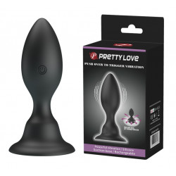 Анальный стимулятор с вибрацией PrettyLove - Push Over to Trigger vibration, BI-040076