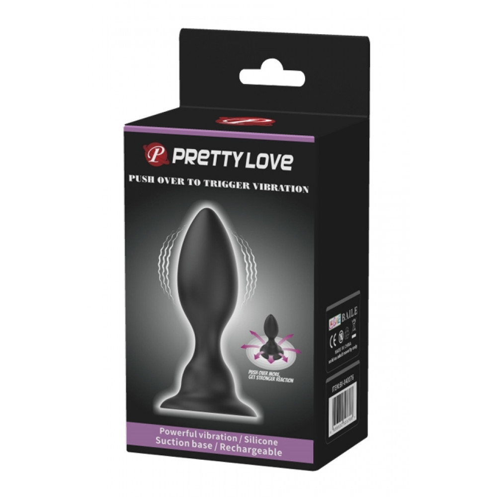 Різне - Анальний стимулятор з вібрацією PrettyLove-Push Over to Trigger vibration, BI-040076 8