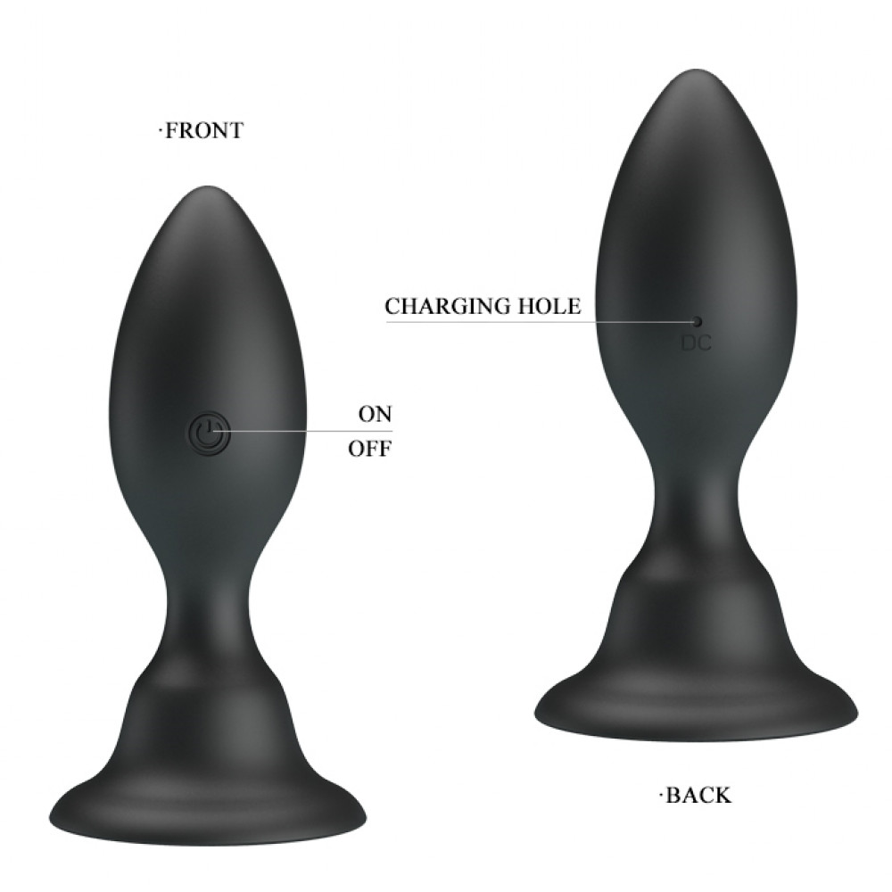 Різне - Анальний стимулятор з вібрацією PrettyLove-Push Over to Trigger vibration, BI-040076 5