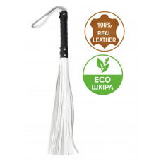 Флогер з комбінованої шкіри Flirty COMBO Leather - Black & White, BM-00012