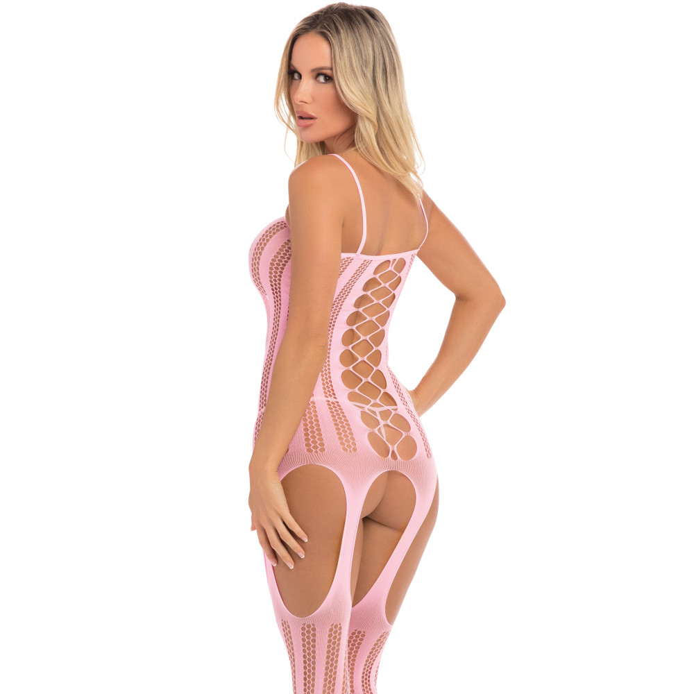 Эротическое белье - Комбинезон FAKE NEWS BODYSTOCKING PINK, OS 1