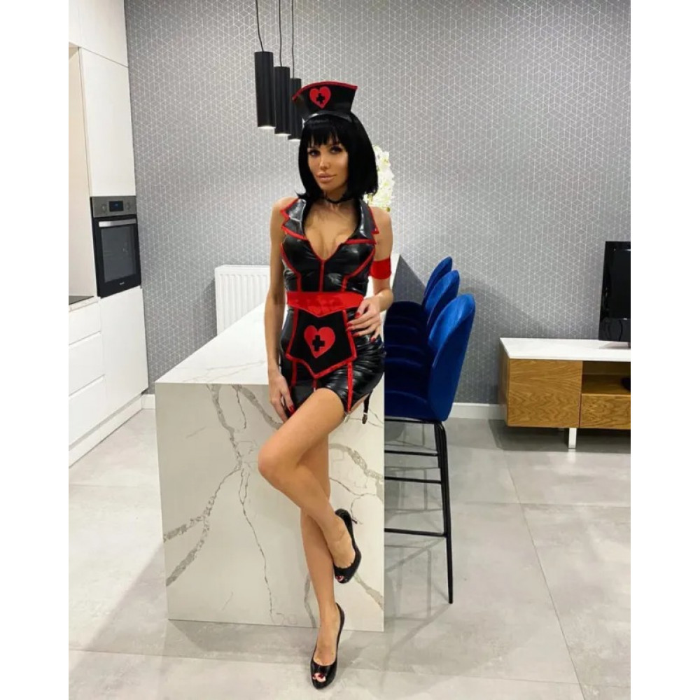 Разное - Костюм сексуальной медсестры S Naughty Nurse Leg Avenue, 4 предмета 6