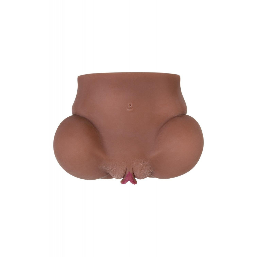 Мастурбаторы без вибрации - Мастурбатор анус и вагина Zero Tolerance с эрекционным кольцом, коричневый 5