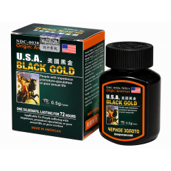 Мужские таблетки USA Black Gold для потенции, 10 шт