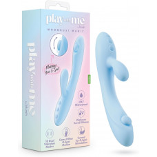 Вибратор-кролик Blush Play with Me для точки G и клитора, голубой