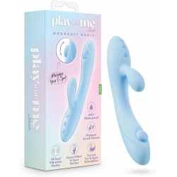 Вибратор-кролик Blush Play with Me для точки G и клитора, голубой