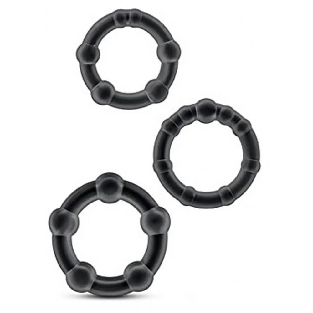 Разное - Набор эрекционных колец Stay hard, CN-330300012 Black 1