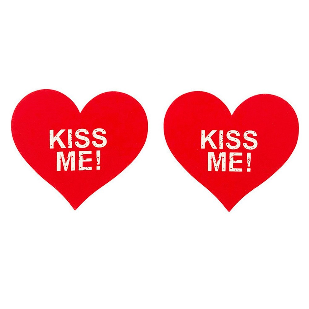 Різне - Пестиси на соски Star Night Kiss Me червоні серця