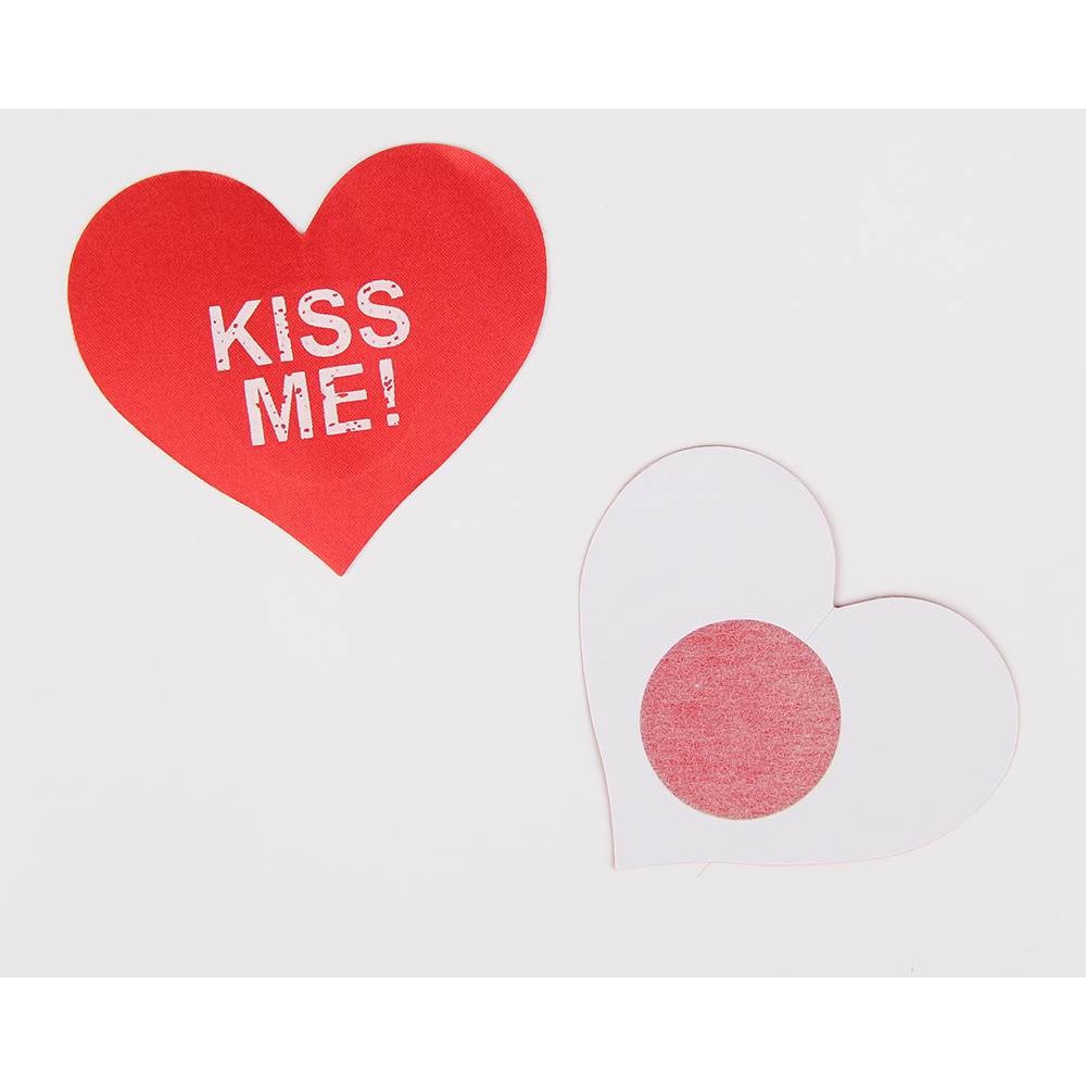 Різне - Пестиси на соски Star Night Kiss Me червоні серця 2