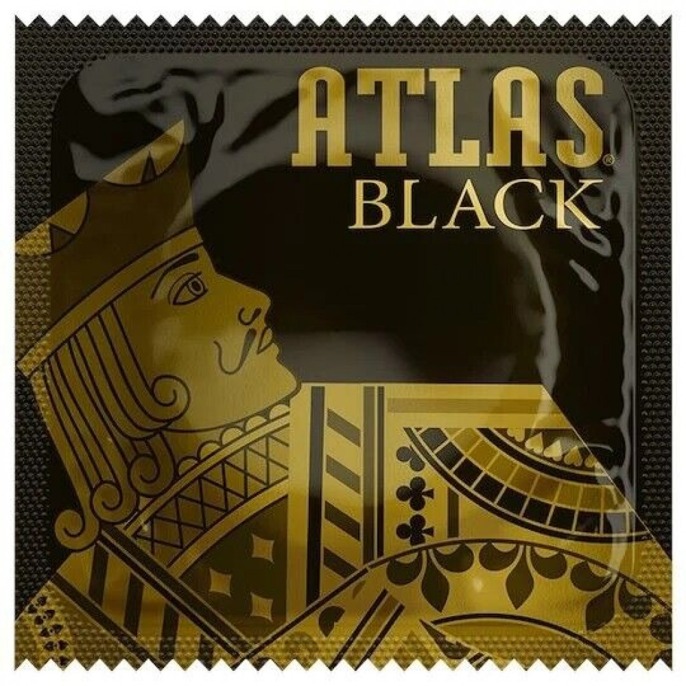 Презервативы - Презерватив Atlas Black классический