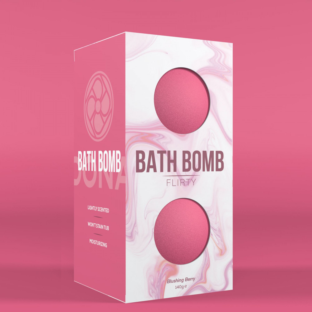 Интимная косметика - Бомбочка для ванны Dona Bath Bomb - Flirty - Blushing Berry (140 гр) 1