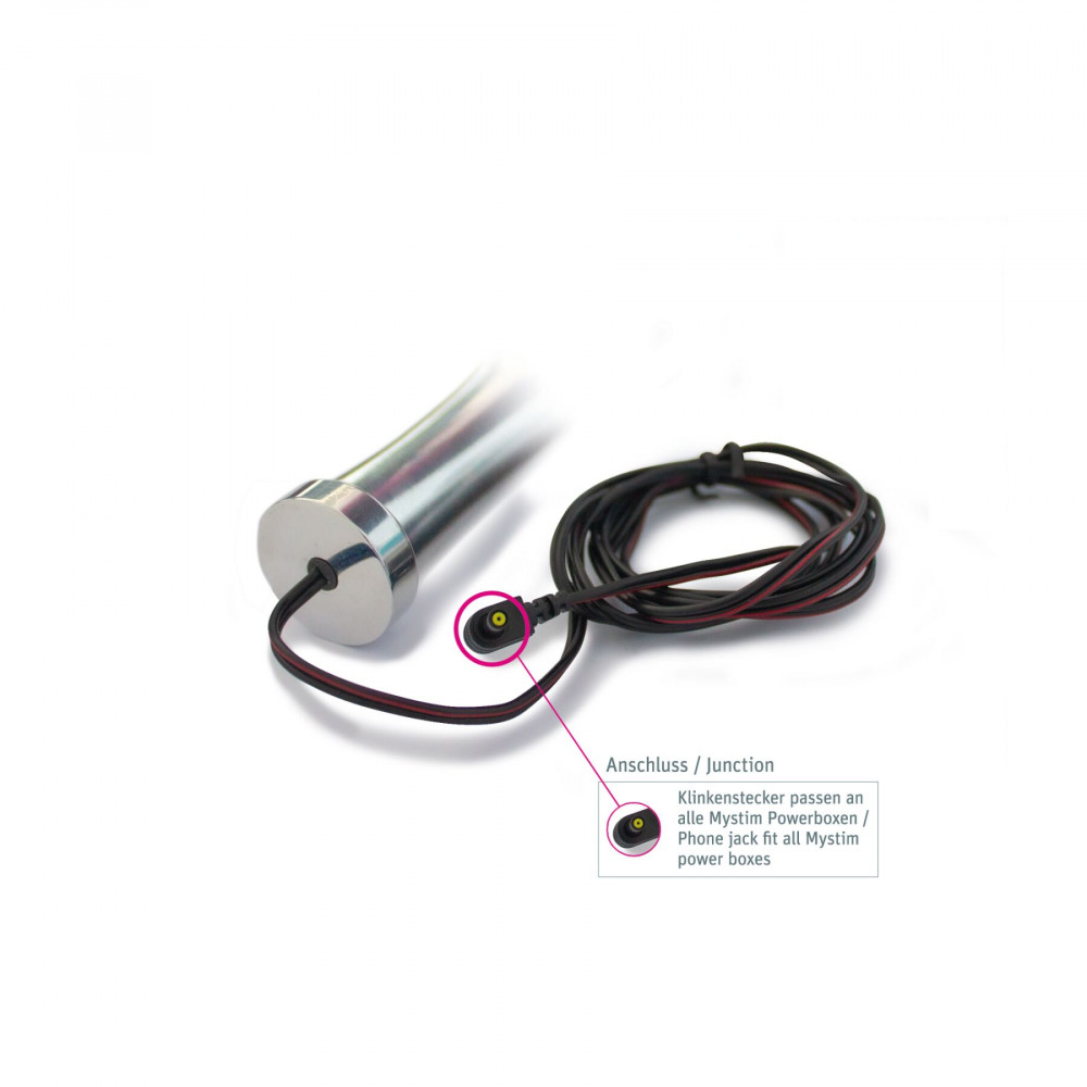 Різне - Металеве ділдо Mystim Double Dan для електростимулятора, діаметр 2,5 см 4