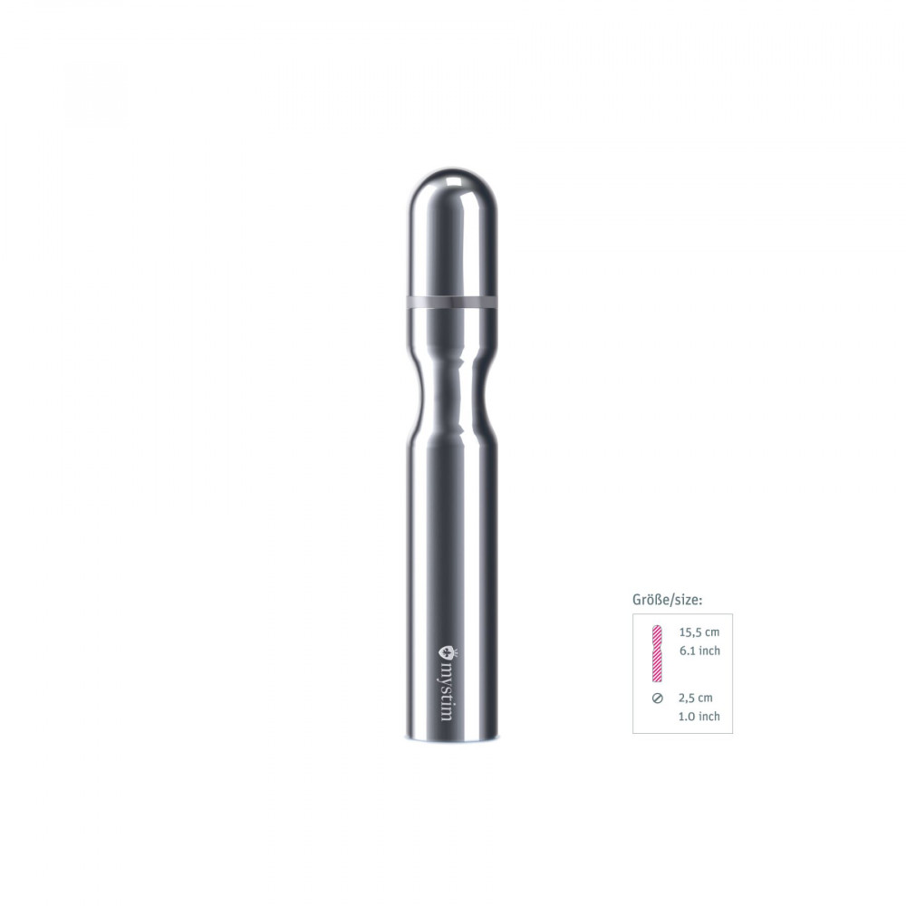 Різне - Металеве ділдо Mystim Double Dan для електростимулятора, діаметр 2,5 см 2