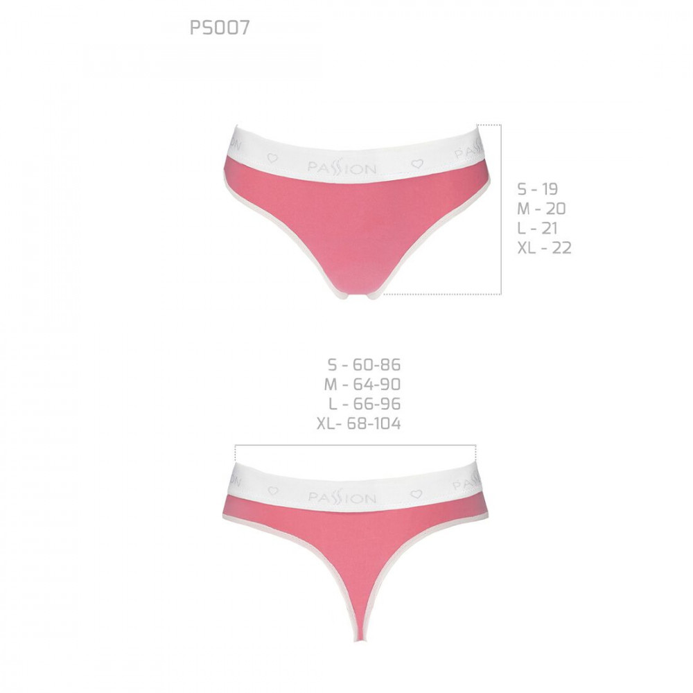 Эротические комплекты - Спортивные трусики-стринги Passion PS007 PANTIES pink, size S 1