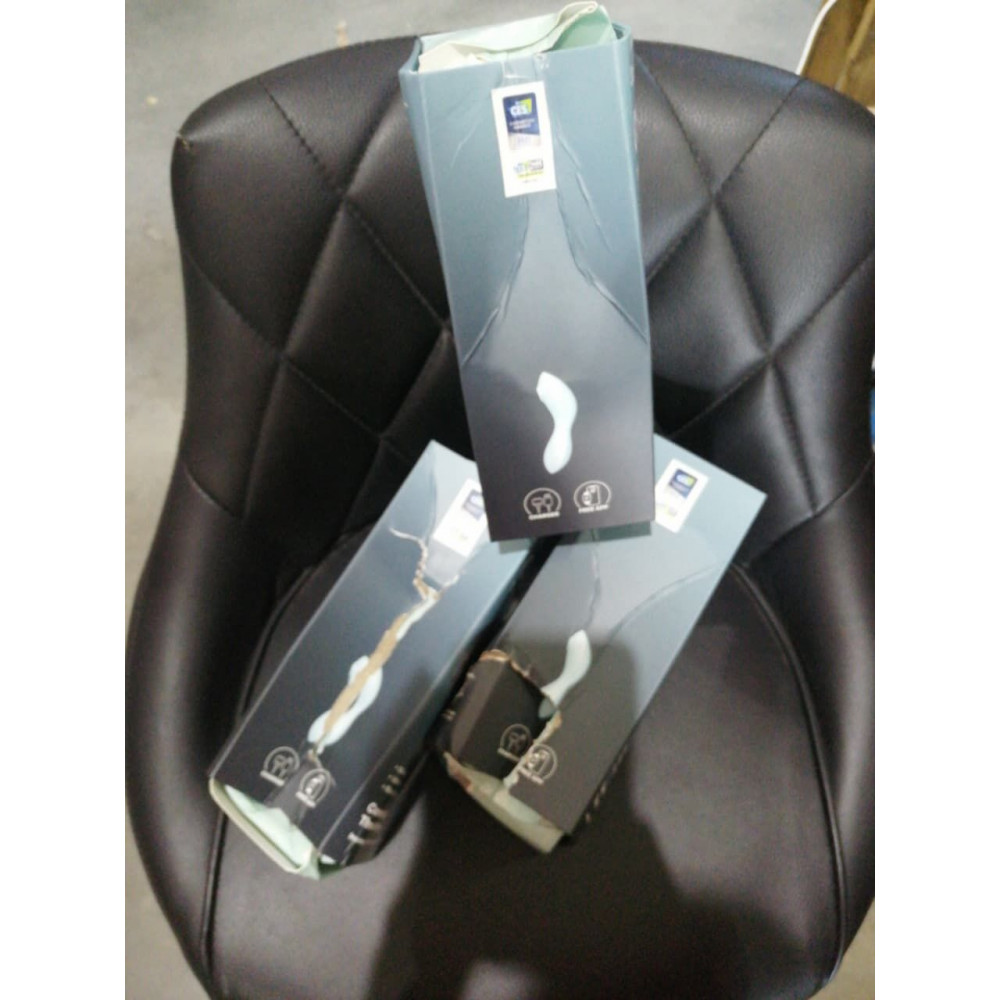Секс іграшки - Вакуумний смарт-стимулятор із вібрацією Satisfyer Curvy Trinity 5 (Blue) (м'яте паковання!!!) 1