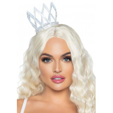 Корона со стразами Leg Avenue Faux rhinestone die cut crown, с резиночками для крепления