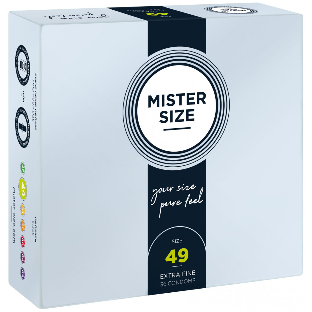 Презервативы - Презервативы Mister Size - pure feel - 49 (36 condoms), толщина 0,05 мм