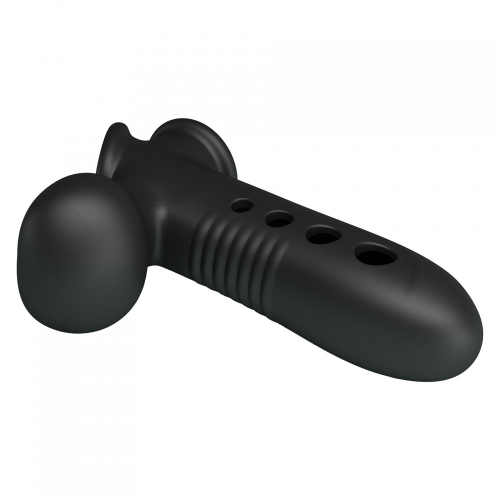 Эрекционные кольца без вибрации - Стимулирующая насадка на пенис Pretty Love Crane с воздушным воротником 4