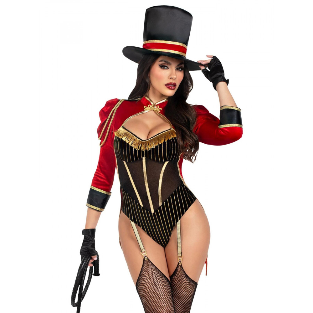 Ролевые костюмы - Костюм циркачки Leg Avenue Ravishing Ringmaster Bodysuit L