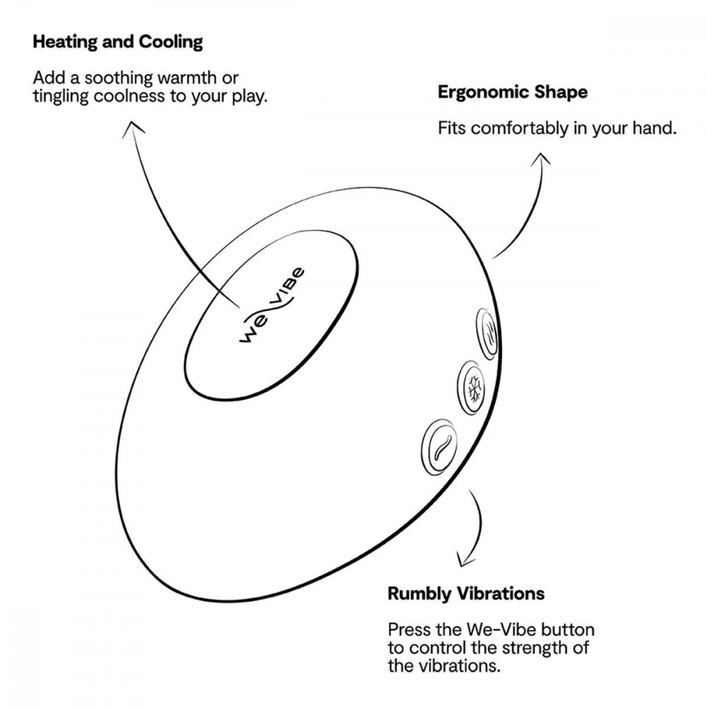 Вібропулі та міні-вібратори - Вібратор We-Vibe Temp Tangerine 6