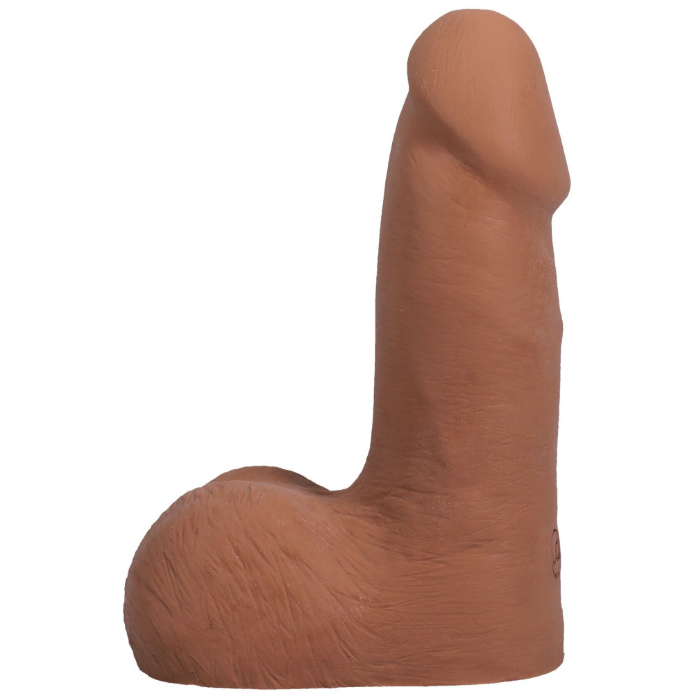 Фалоімітатор - Фалоімітатор Doc Johnson The Realistic Cock ULTRASKYN - 5 Inch with Balls Caramel 1