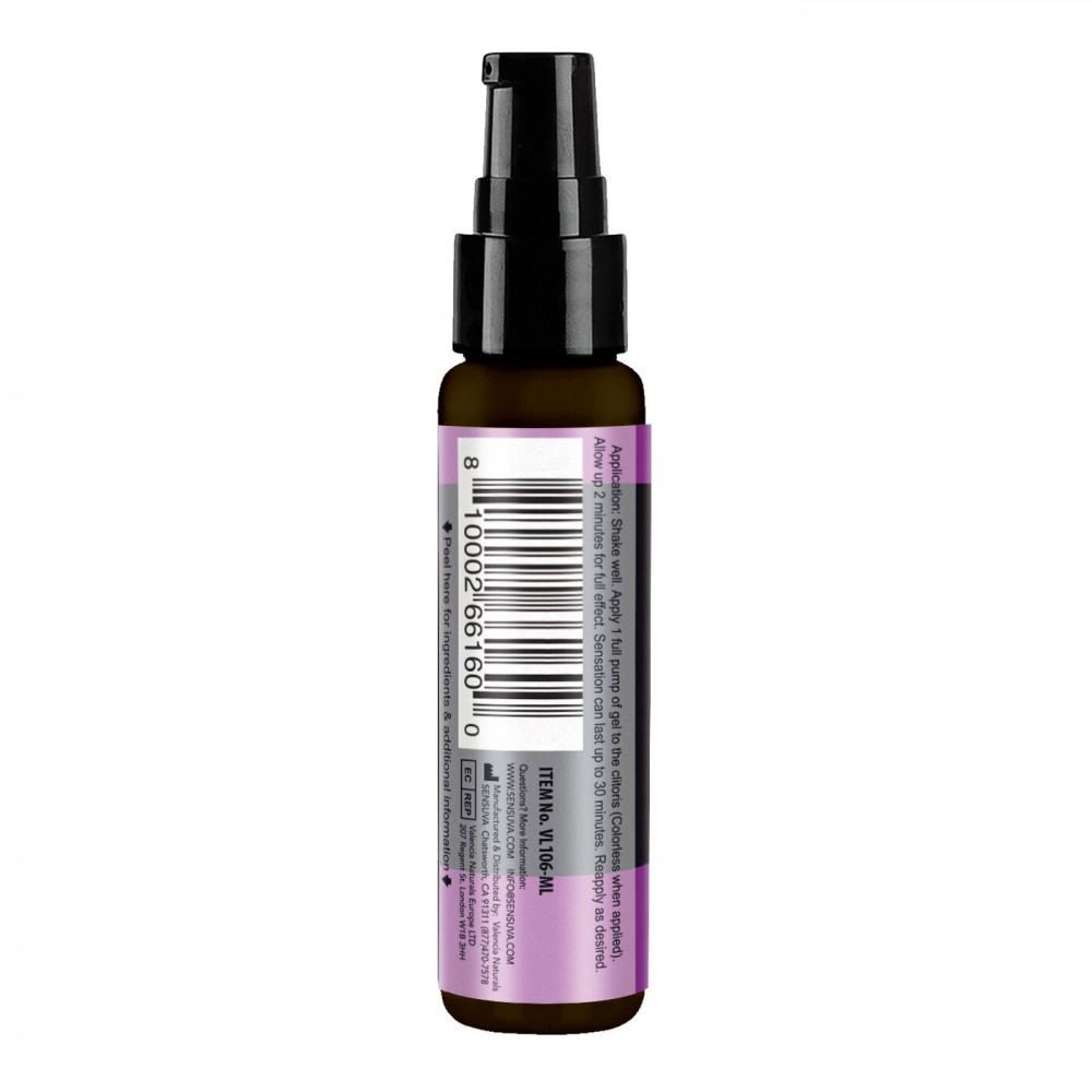 Средства для возбуждения - Возбуждающий гель для клитора Sensuva ON for Her Arousal Gel Ultra (29 мл) жидкий вибратор 1