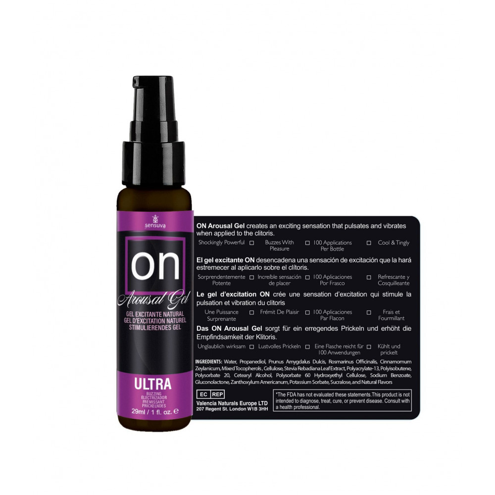 Средства для возбуждения - Возбуждающий гель для клитора Sensuva ON for Her Arousal Gel Ultra (29 мл) жидкий вибратор 3