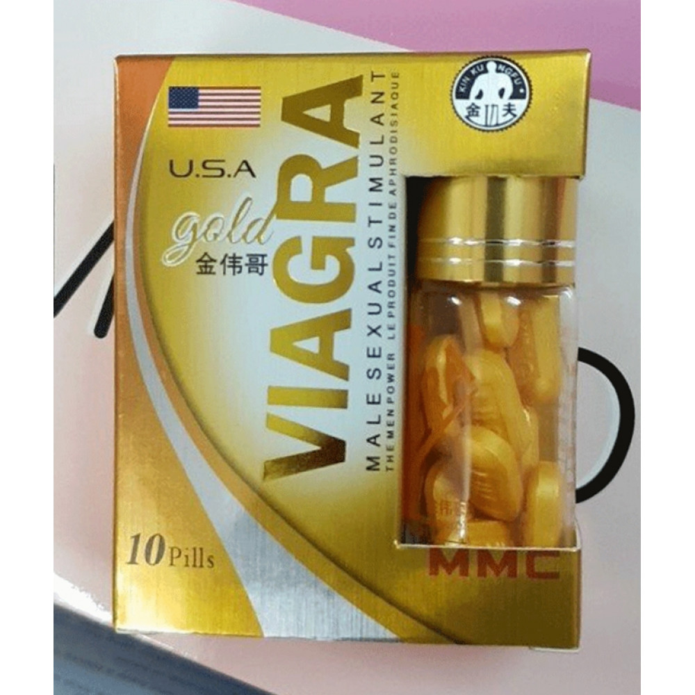 Лубриканты - Таблетки для усиления потенции - Usa Viagra Gold (10 шт)