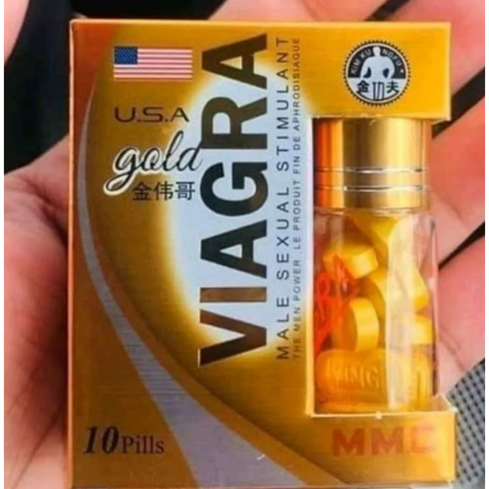 Лубриканты - Таблетки для усиления потенции - Usa Viagra Gold (10 шт) 1