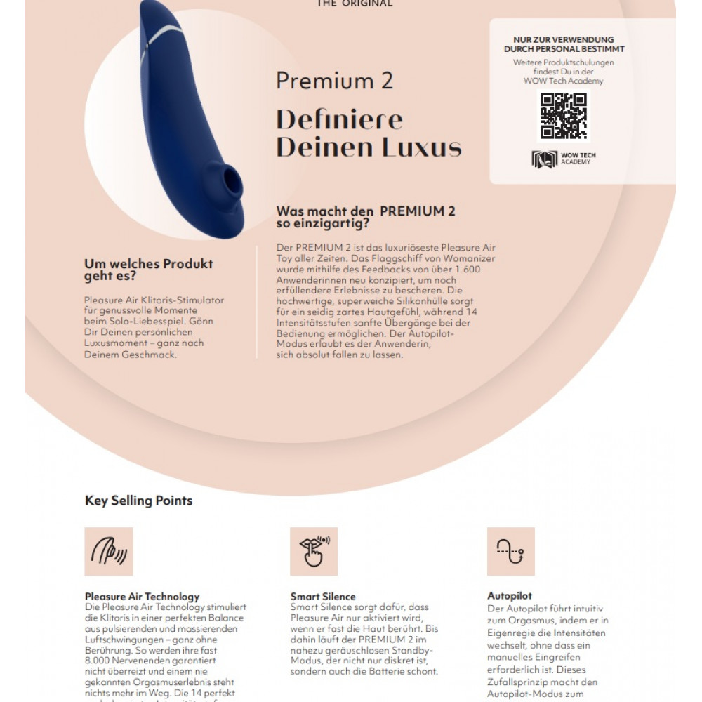 Разное - Бесконтактный вакуумный клиторальный стимулятор Womanizer Premium 2 бордовый 9