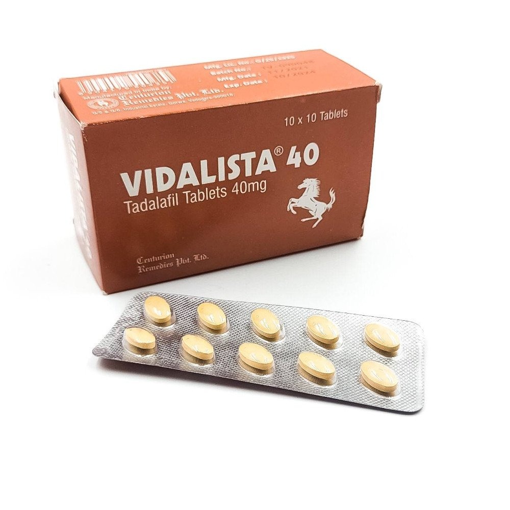 Возбуждающие препараты - Возбуждающие таблетки Vidalista 40 для мужчин (цена за 1 блистер, 10 табл.)