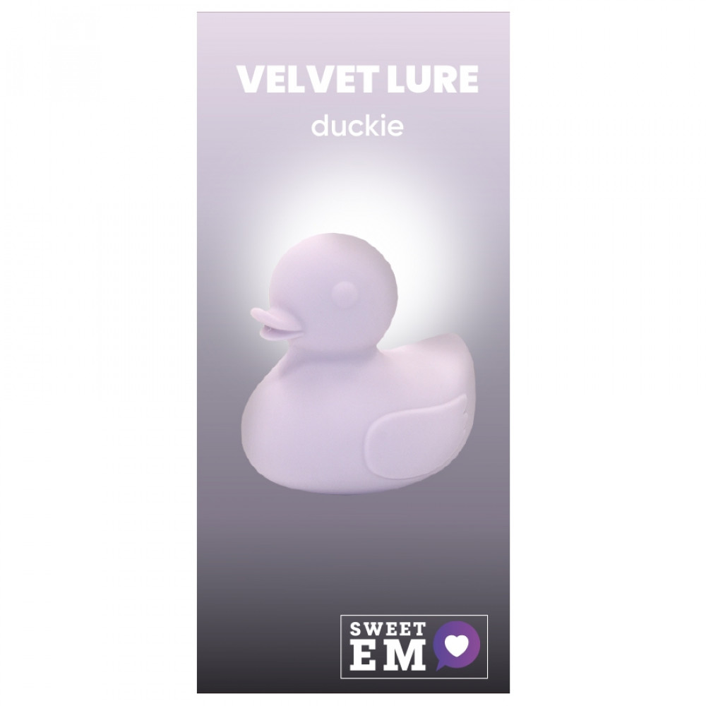 Різне - Вібратор для клітора у вигляді качки Sweet Em , силіконовий, лавандовий