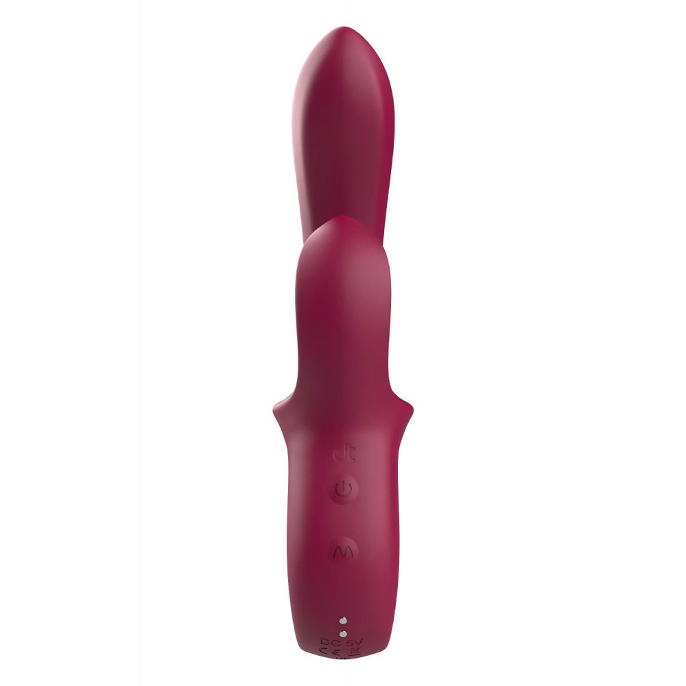 Вибратор-кролик - Вибратор-кролик Dreamtoys Glam Duo Vibrator с ручкой крючком, 22.7 х 4.2 см 4