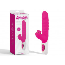 Вибратор кролик с вакуумной стимуляцией CHISA Intimate Melody Clit Kisser THruster, розовый