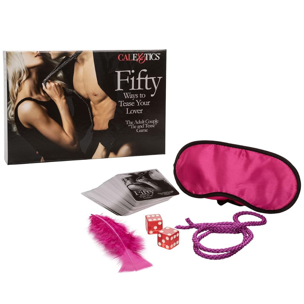 Эротические игры - Игра для пар, набор CalExotics Fifty Ways To Tease Your Love, 6 предметов