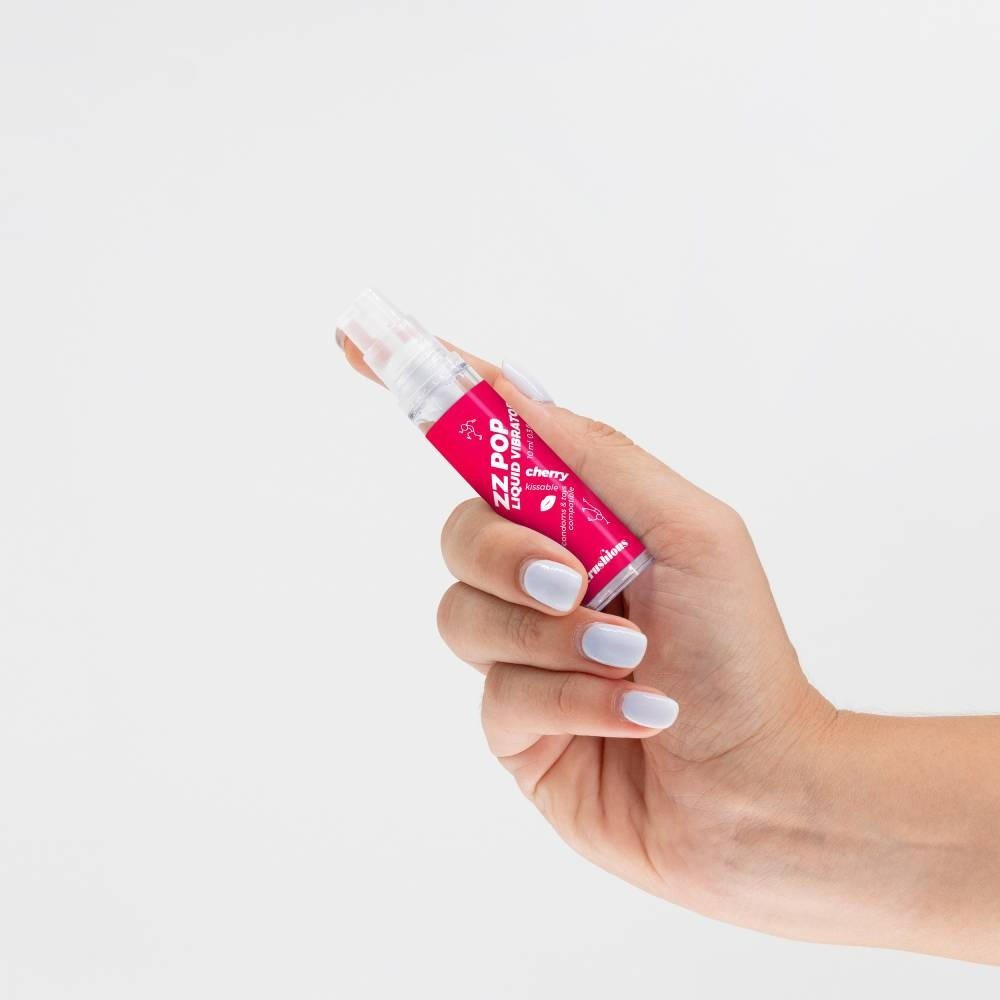 Разное - Жидкий вибратор со вкусом вишни Crushious Zz Pop, 10 мл 2