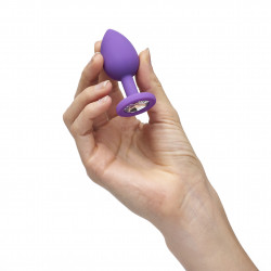  Анальная пробка с кристаллом Sweet Sensation - 3 в 1 сменные кристаллы, размер S So Divine (Великобритания)