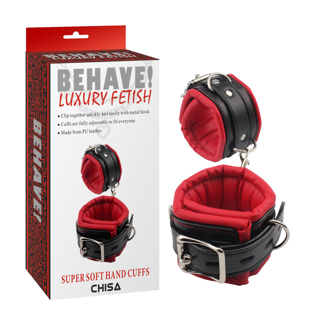 Наручники, веревки, бондажы, поножи - Наручники Chisa Behave Luxury Fetish Super Soft Hand Cuffs