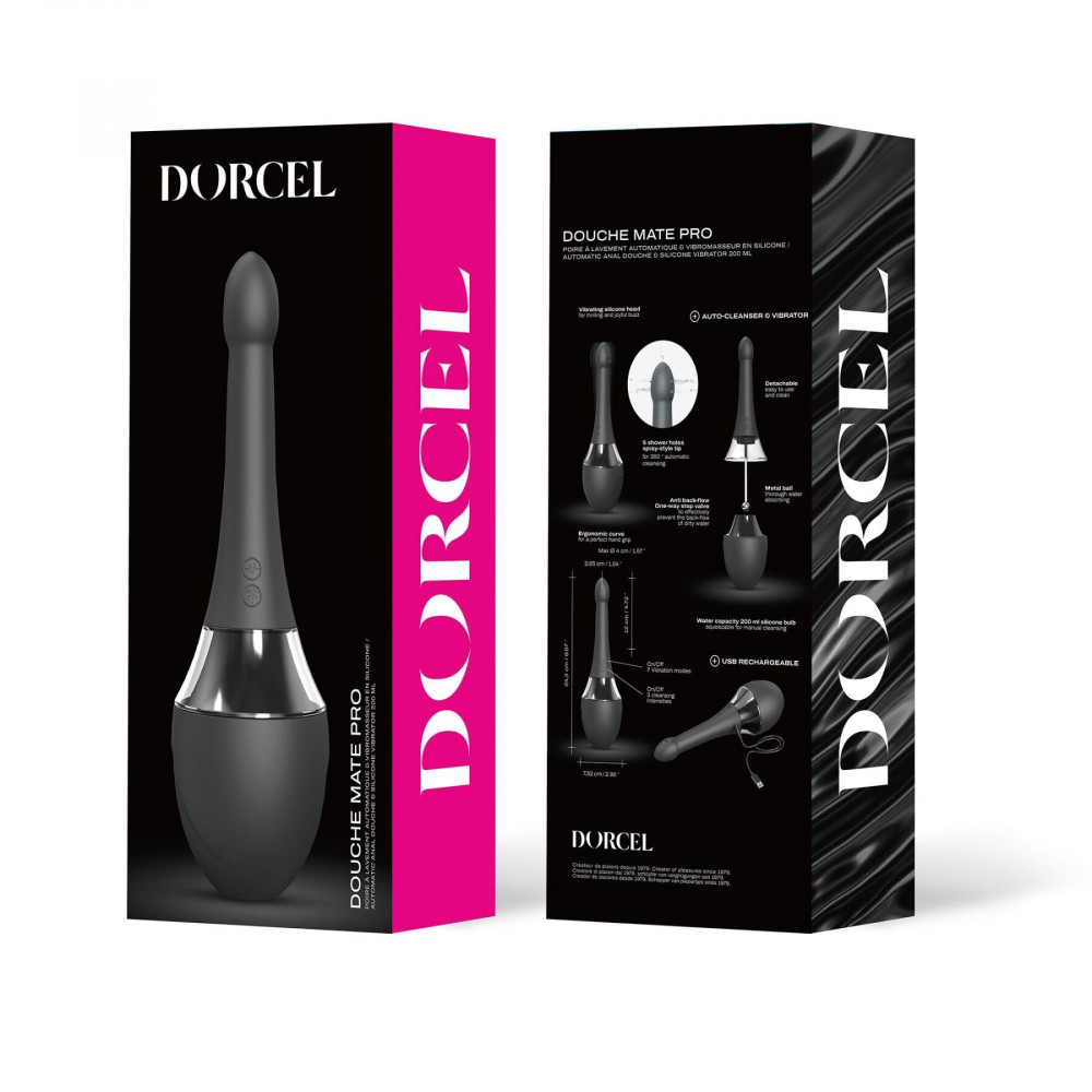 Секс игрушки - Автоматический анальный душ-вибратор Dorcel Douche Mate Pro (мятая упаковка!!!) 7
