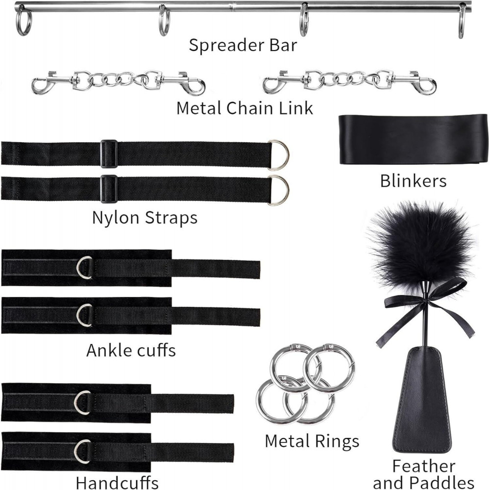 Секс игрушки - БДСМ-набор LOCKINK YEAHWOW Door Swing & Leg Spreader Bondage set (мятая упаковка!!!) 6