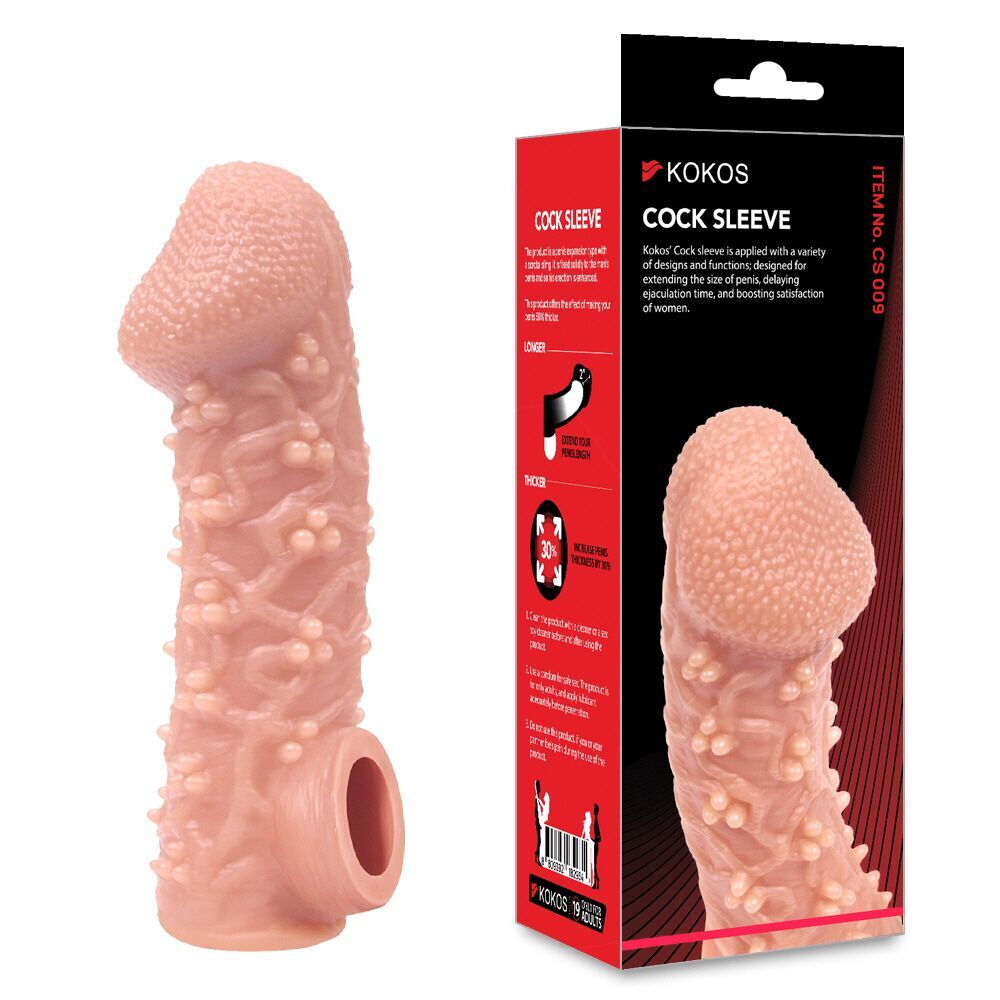 Ерегційні кільця без вібрації - Насадка на член Kokos Cock Sleeve CS 009 S 1