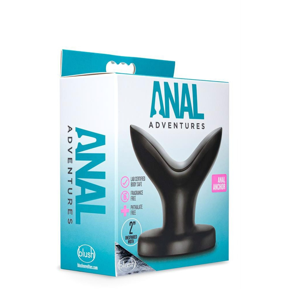 Секс игрушки - Анальная пробка лотос для расширения ануса, черная, 10 см х 5 см 1