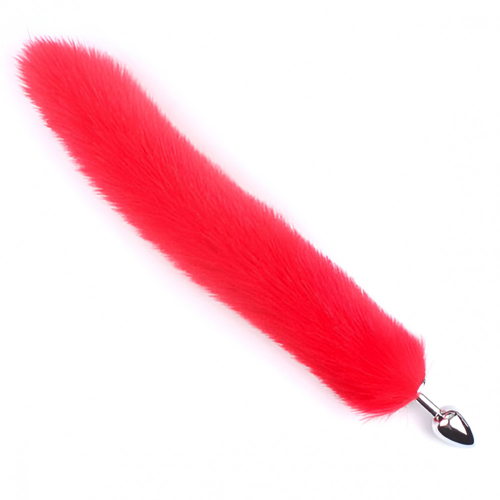 Анальные игрушки без вибрации - Анальная пробка с хвостом SKN-L34 ( размер S )